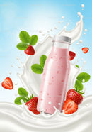 Refreshing Strawberry Yogurt Drink with Fresh Berries