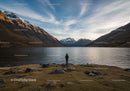 Scenic Mountain Lake with Reflection and Peaceful Atmosphere