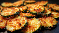 Crispy Baked Zucchini Slices with Cheesy Topping