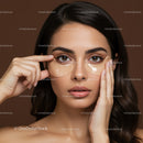 Young Woman with Under Eye Patches Showing Beauty and Skincare