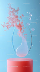 Vibrant Chemical Reaction in Laboratory Glassware for Scientific Research