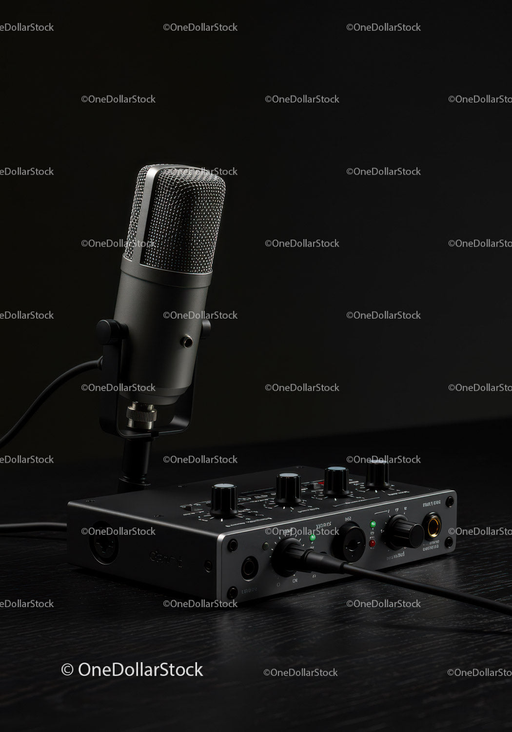 Professional Studio Microphone and Audio Recording Equipment for Sound Production