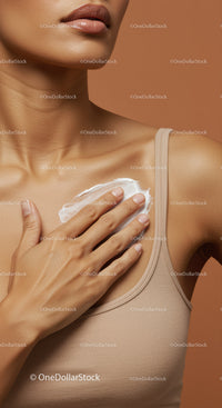 Close-Up of Woman Applying Moisturizer for Skincare Routine