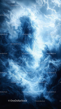 Turbulent Ocean Storm with Powerful Waves and Dynamic Marine Scene