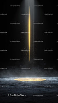 Futuristic Vertical Beam of Light with Cosmic Energy Background