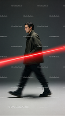 Before and after Laser Sight Photo Overlays effect