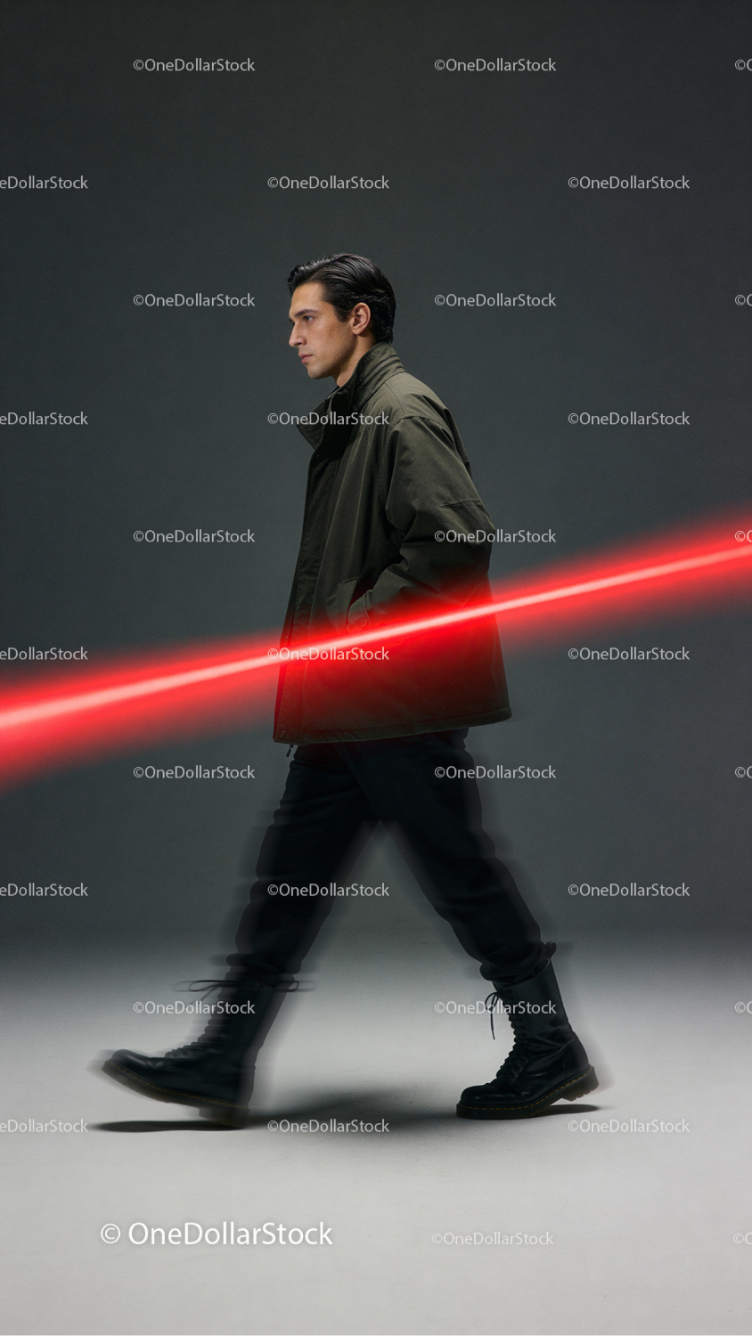 Before and after Laser Sight Photo Overlays effect