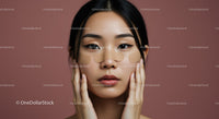 Beautiful Asian Woman with Under-Eye Patches for Skin Rejuvenation