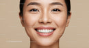 Close up of joyful woman with flawless smile
