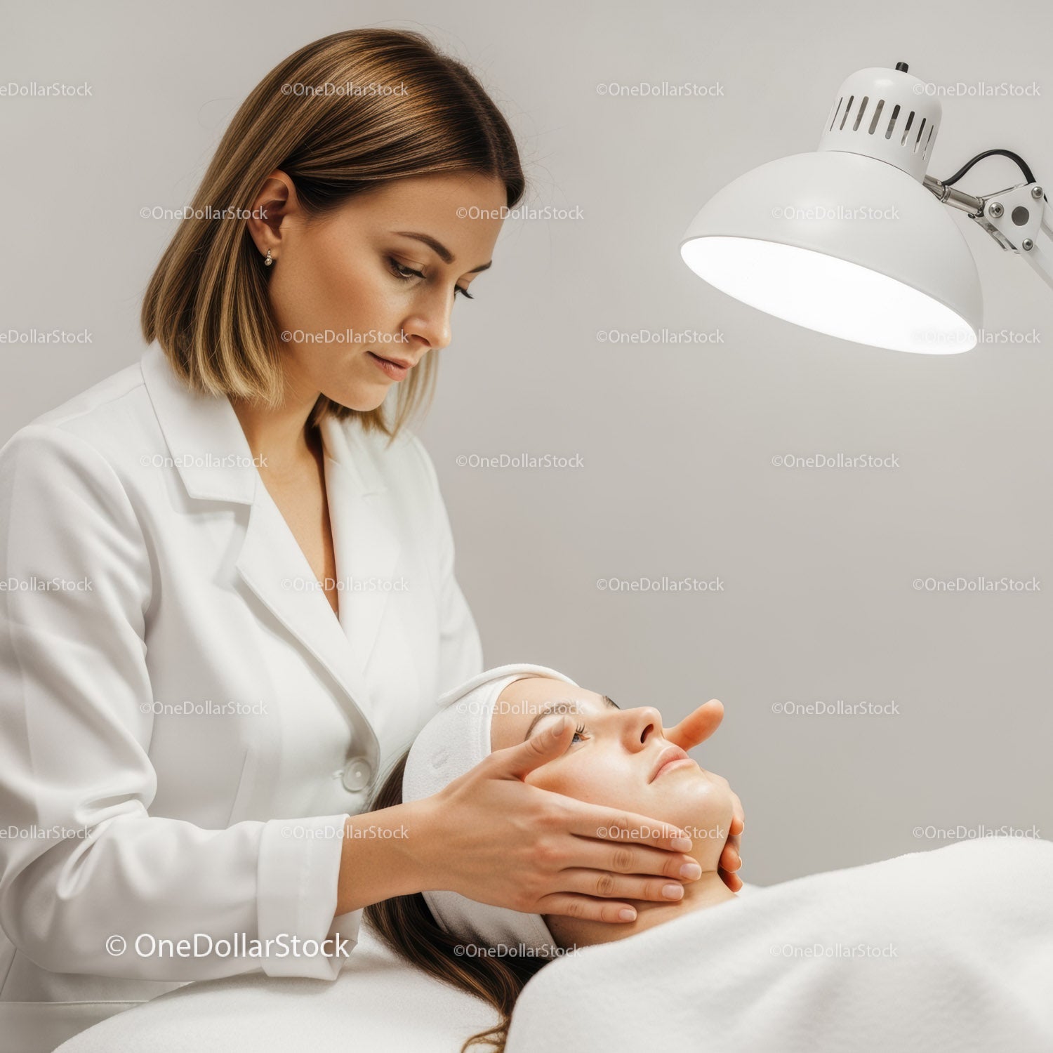 Relaksujący masaż twarzy w salonie kosmetycznym z pielęgnacją skóry