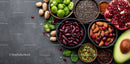 Assortment of Nutritious Seeds and Fresh Vegetables for Healthy Eating