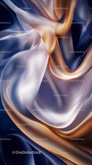 Elegant Satin Fabric with Flowing Light and Shadow Effects