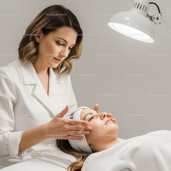Professional Facial Treatment with Relaxing Atmosphere in Beauty Salon