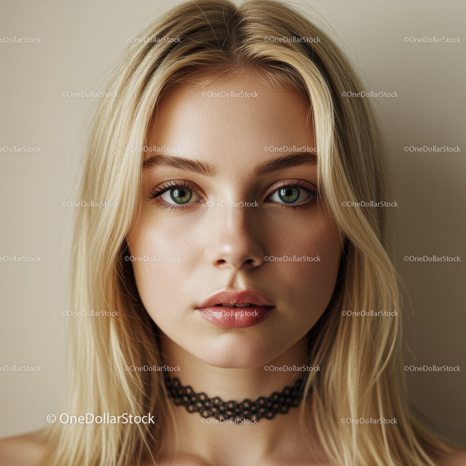 Piękna blondynka o niebieskich oczach w naturalnym świetle