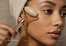 Young Woman in Spa Receiving Facial Massage with Skin Rejuvenation Device