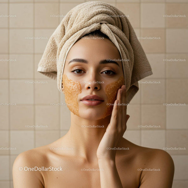Młoda Kobieta Otrzymująca Maskę na Twarz w Spa w Relaksującej Atmosferze