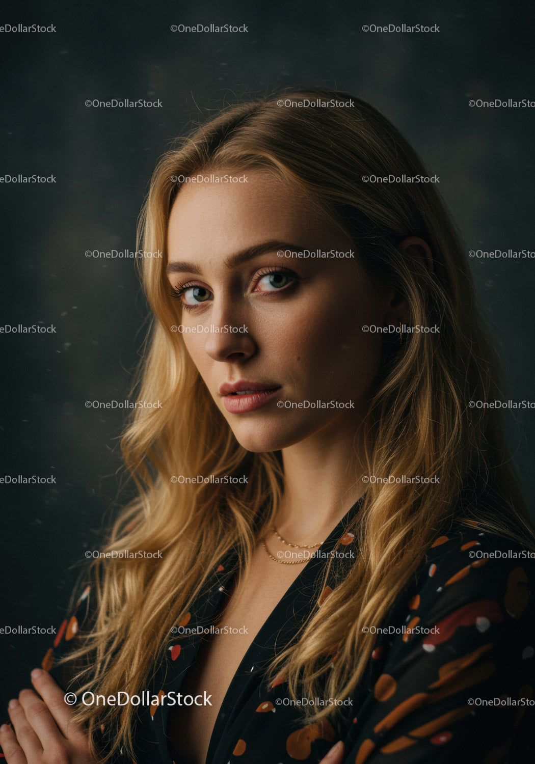 Portrait of confident young woman with natural makeup