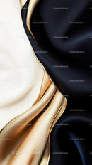 Elegant Silk and Glitter Fabric Close-up with Draped Textures