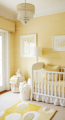 Bright and Cozy Baby Nursery with White and Yellow Decor