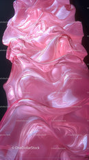 Pink Fluid Abstract Art with Glossy Swirling Textures