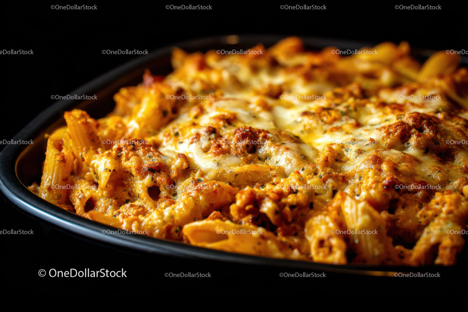 Delicious Baked Pasta with Melty Cheese and Tomato Sauce