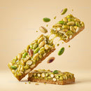 Crunchy Pistachio Nut Bars Breaking Apart