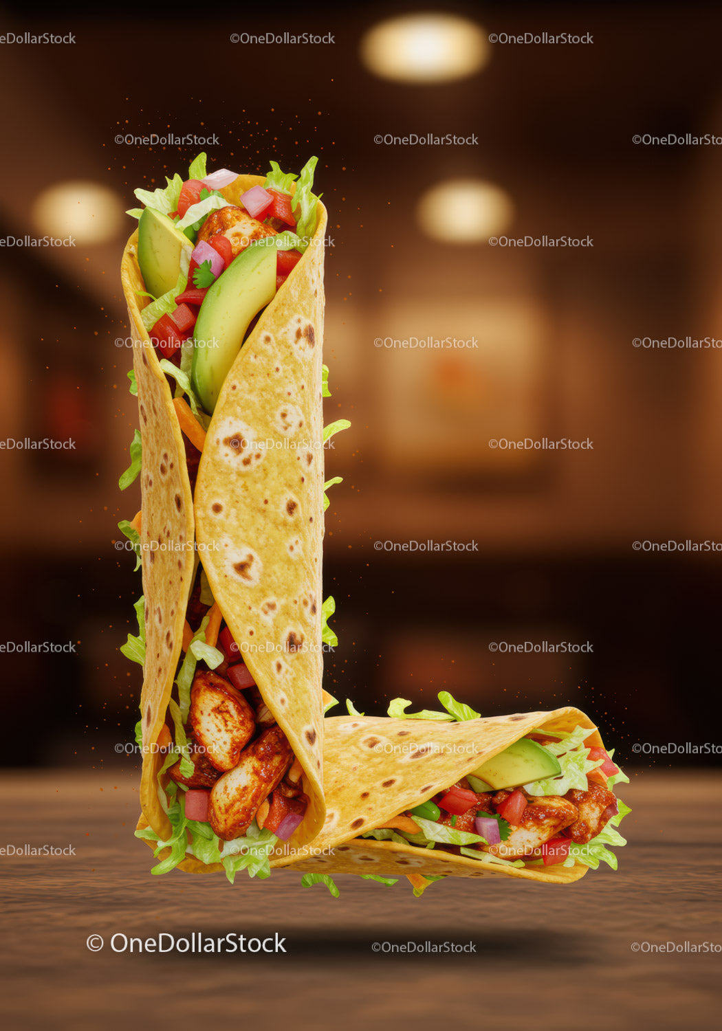 Flavorful chicken wraps with fresh avocado and veggies