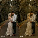 wedding photography edit with Moody Autumn Wedding Lightroom presets
