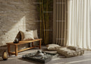 Cozy Zen Corner with Natural Light and Bamboo Decor