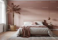 Contemporary Bedroom with Soft Pastel Finishes and Indoor Plant