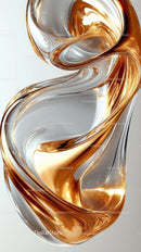 Elegant Gold and Silver Abstract Fluid Design for Commercial Use