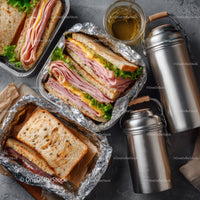Delicious Ham and Cheese Sandwich with Fresh Lettuce on Toasted Bread