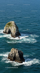 Majestic Sea Rocks and Turquoise Waters in Scenic Coastal Landscape