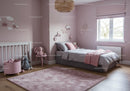 Pink Children's Bedroom with Plush Toys and Wall Decorations for Cozy Kids Room