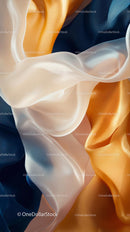Colorful Satin Fabric with Elegant Flowing Texture for Fashion and Design