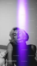 Before and after Violet Burns Photo Overlays effect