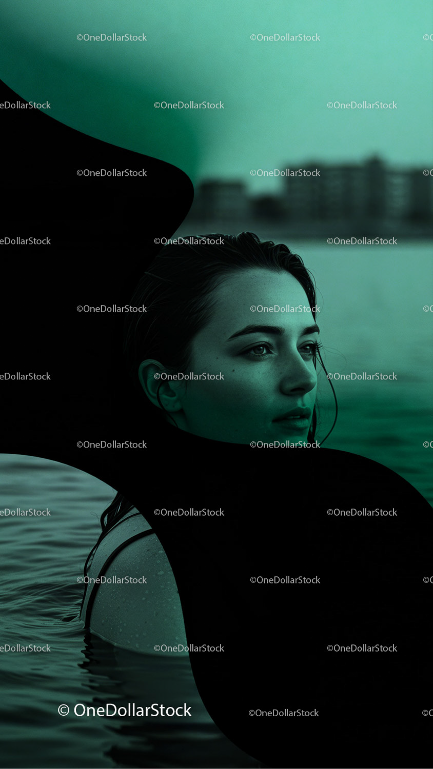 Before and after Bioluminescence Photo Overlays effect