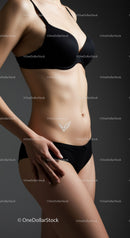Elegant Black Lingerie Showcasing Female Beauty and Confidence