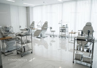 Modern Dental Treatment Room with Dental Chairs and Equipment