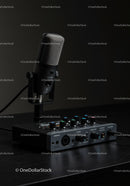 Studio Recording Microphone and Audio Interface for Professional Sound