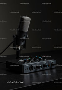 Studio Recording Microphone and Audio Interface for Professional Sound