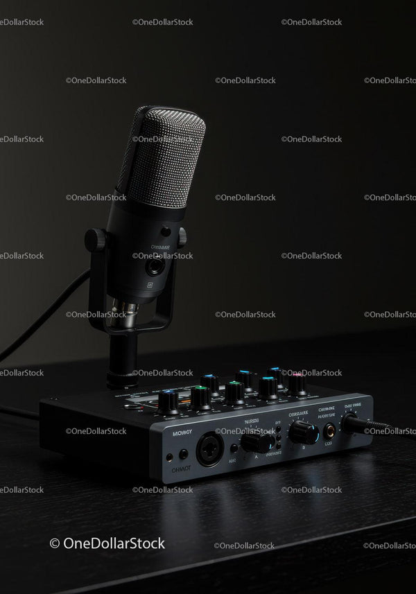 Studio Recording Microphone and Audio Interface for Professional Sound