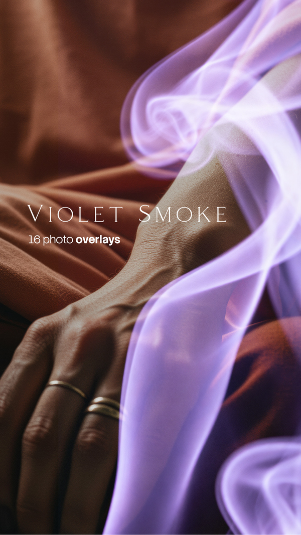 Violet Smoke Overlays (16 JPG files)