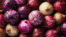 Colorful Onion Bunch with Water Droplets for Fresh Produce Display