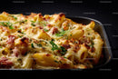 Creamy Ham and Pasta Bake with Melted Cheese and Fresh Herbs
