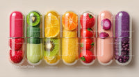 Colorful Assorted Fruit Drinks with Fresh Slices and Berries