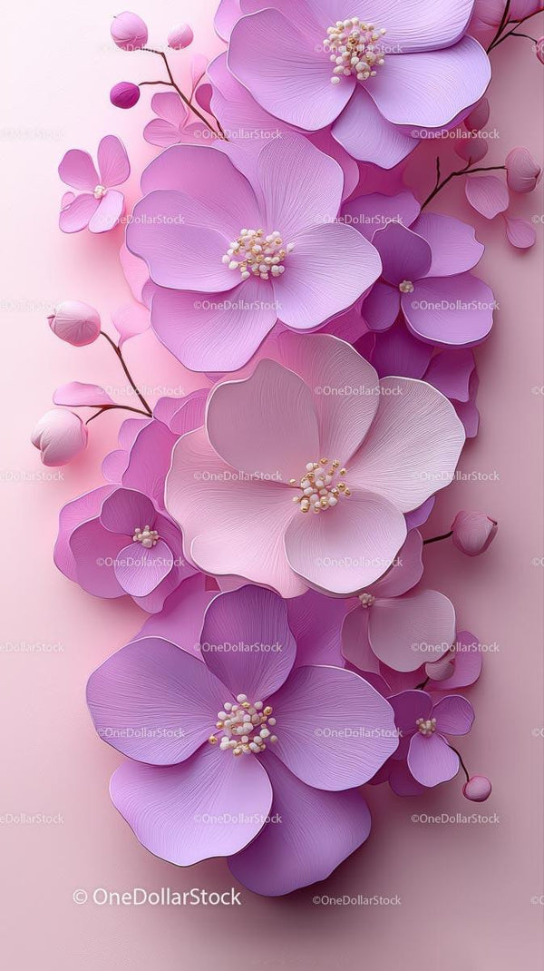 Elegancka różowa kompozycja z orchideą do dekoracji i designu