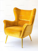 Vibrant Yellow Armchair for Stylish Contemporary Living Spaces