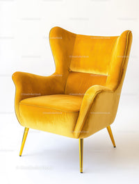 Vibrant Yellow Armchair for Stylish Contemporary Living Spaces