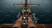 Relaxing on a Tall Ship with Stunning Ocean Views